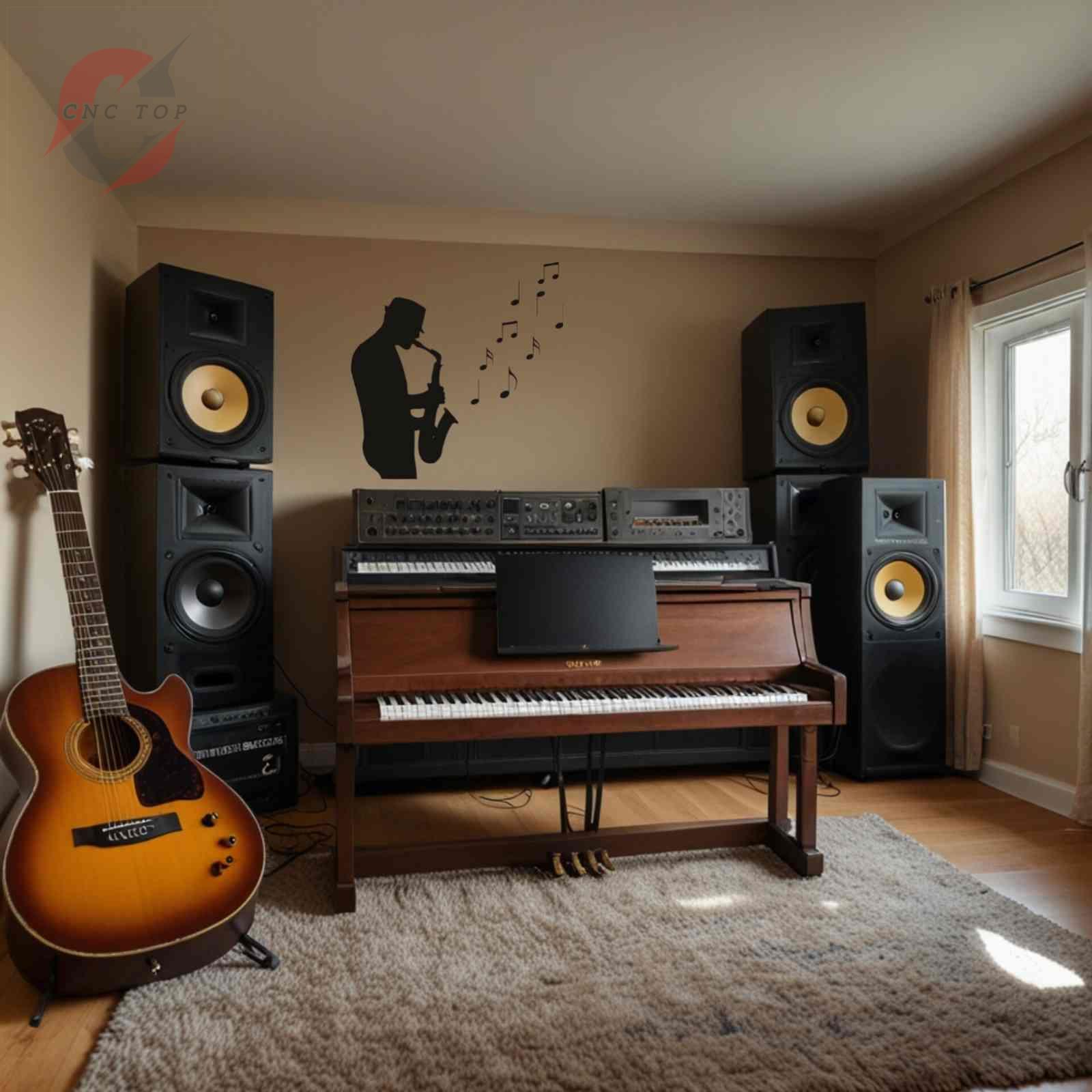  تابلو دیواری CNC طرح ساکسوفون زدن