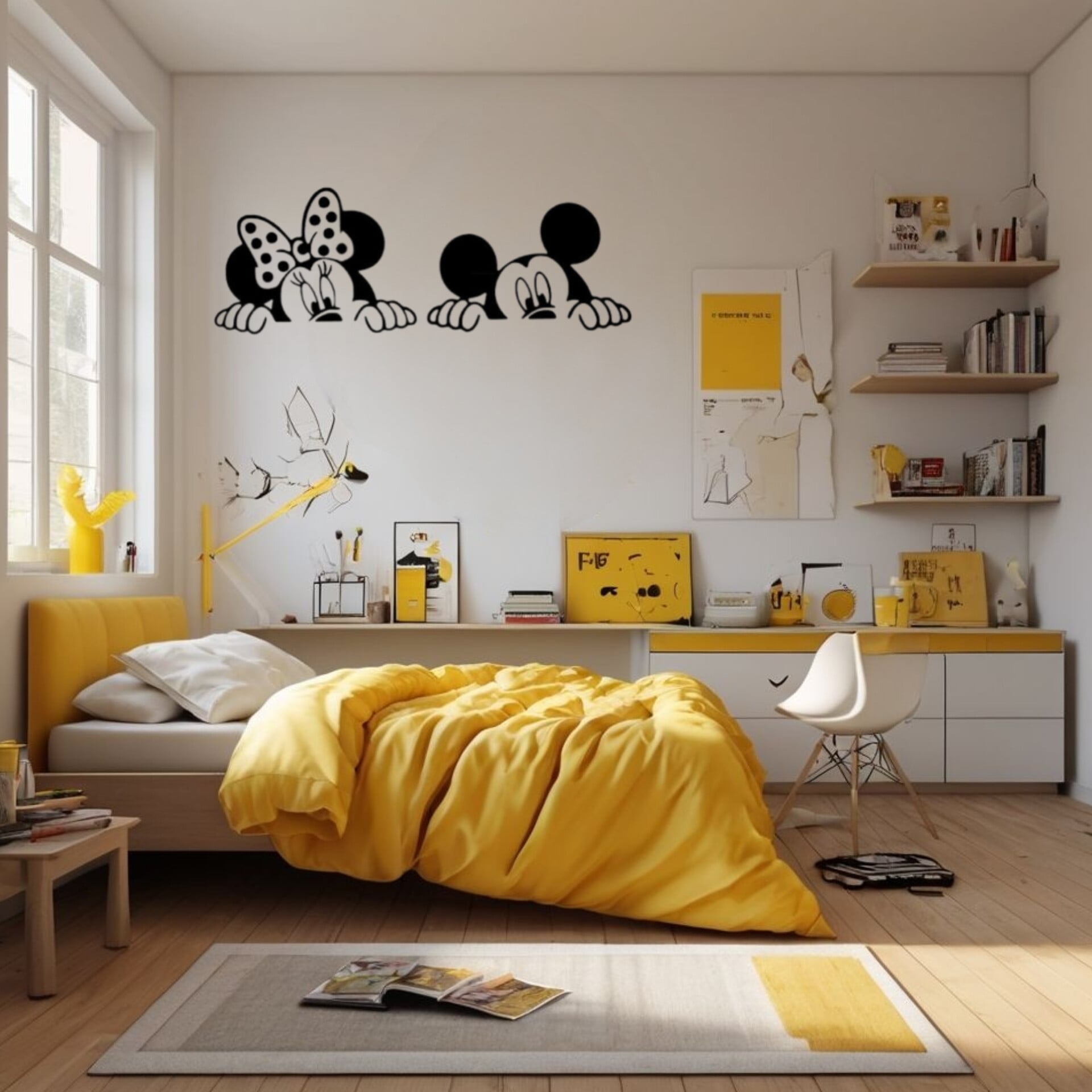  محیط تابلو برش لیزری میکی موس