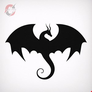 تابلو دیواری CNC طرح اژدها کد 9