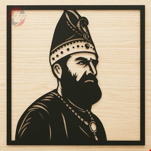تابلو دیواری CNC طرح نادرشاه