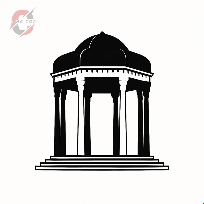 تابلو دیواری CNC طرح آرامگاه حافظ