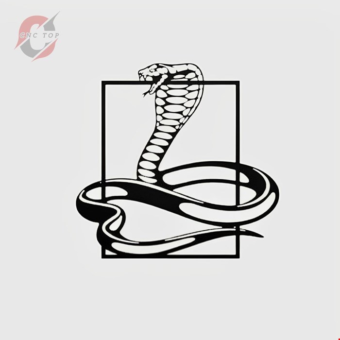 تابلو دیواری CNC طرح مار