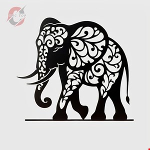 تابلو دیواری CNC طرح فیل