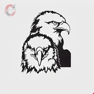 تابلو دیواری CNC طرح دو عقاب