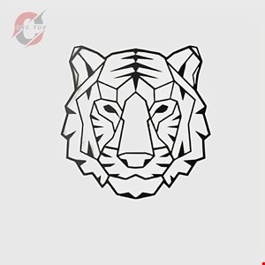 تابلو دیواری CNC طرح ببر کد 2