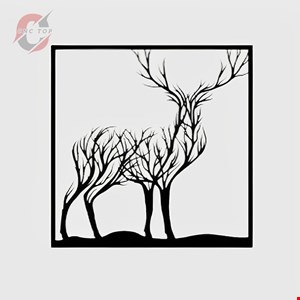 تابلو دیواری CNC طرح گوزن 2