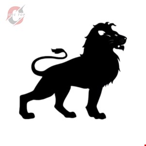 تابلو دیواری CNC طرح شیر کد 7