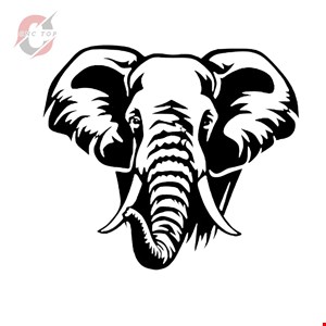 تابلو دیواری CNC طرح فیل کد 3