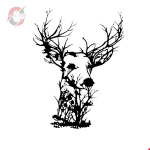 تابلو دیواری CNC طرح گوزن 3