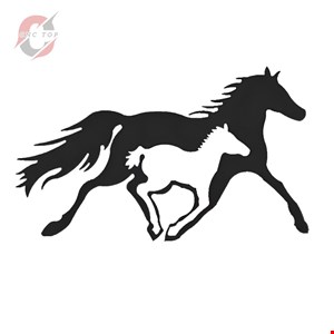 تابلو دیواری CNC طرح اسب کد 6