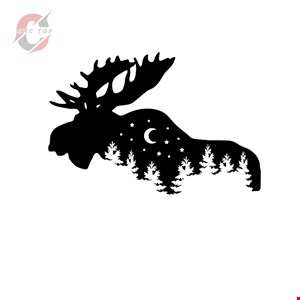 تابلو دیواری CNC طرح گوزن 7