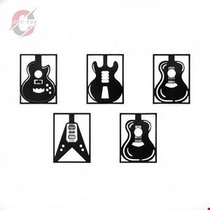 تابلو دیواری CNC طرح 5 گیتار