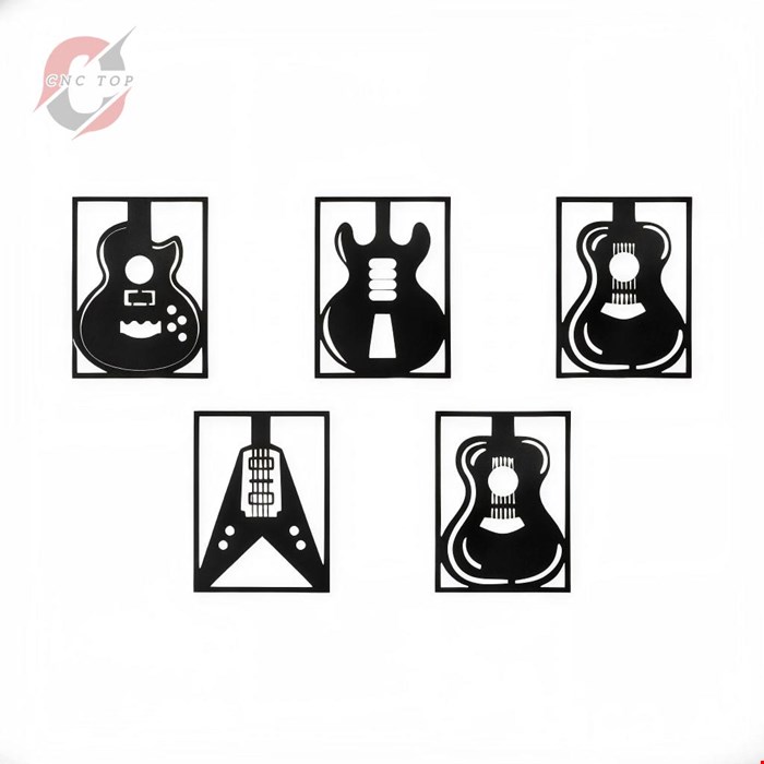 تابلو دیواری CNC طرح 5 گیتار