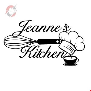تابلو دیواری CNC طرح لوگو آشپز با نوشته نام شما + kitchen