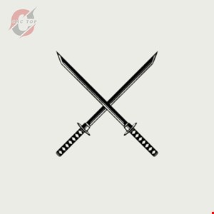 تابلو دیواری CNC طرح dual sword