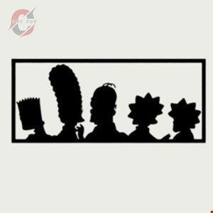 تابلو دیواری CNC طرح سیمپسون ها کد 3