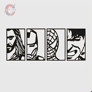 تابلو دیواری CNC طرح مارول