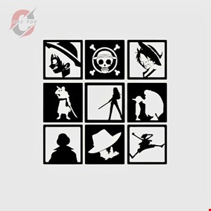 تابلو دیواری CNC طرح انیمه وان پیس