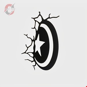 تابلو دیواری CNC طرح سپر کاپیتان آمریکا
