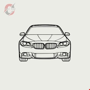 تابلو دیواری CNC طرح ماشین BMW کد 4