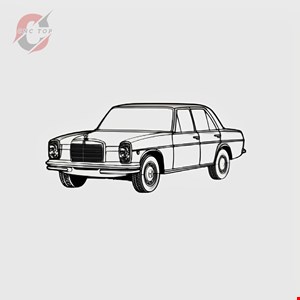 تابلو دیواری CNC طرح ماشین کلاسیک کد 7